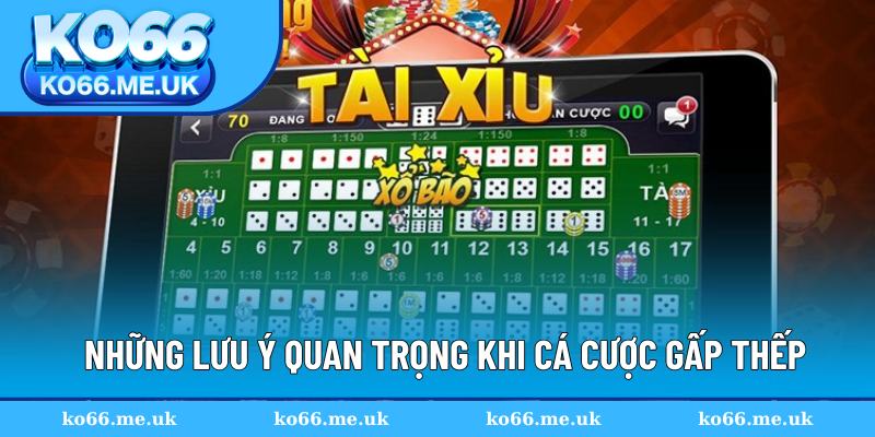 Cẩm nang quan trọng khi cược gấp thếp